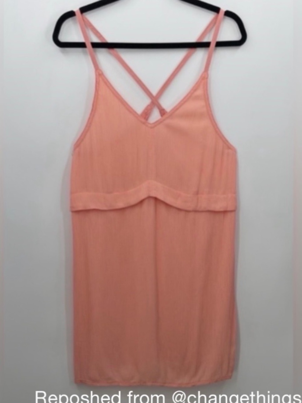 Aritzia WILFRED Peach Gauze Dress